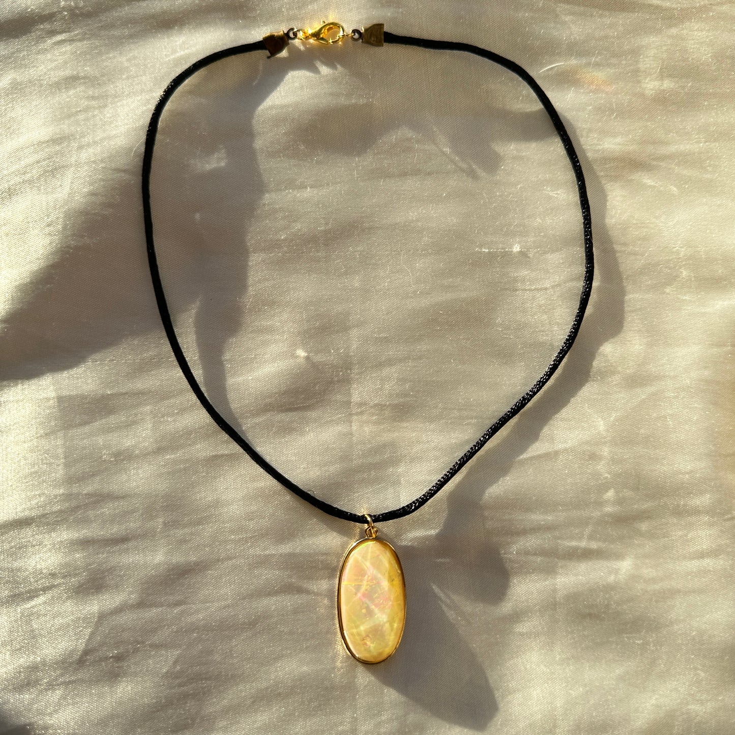 opal cord necklace